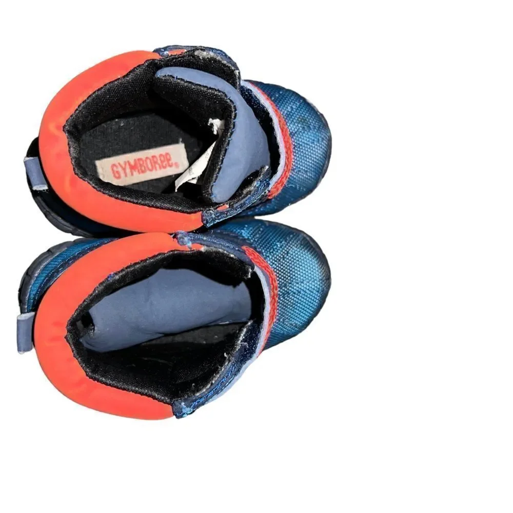 ‎Gymboree infant boots in blue and orange size 5